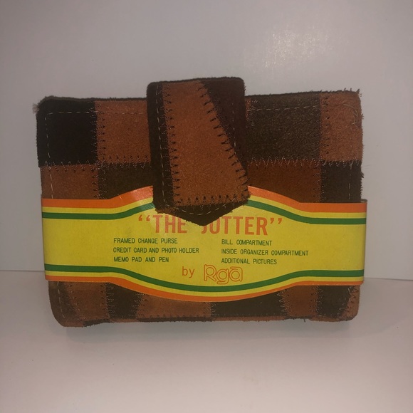 Vintage Suede cloth Wallet - Picture 1 of 5